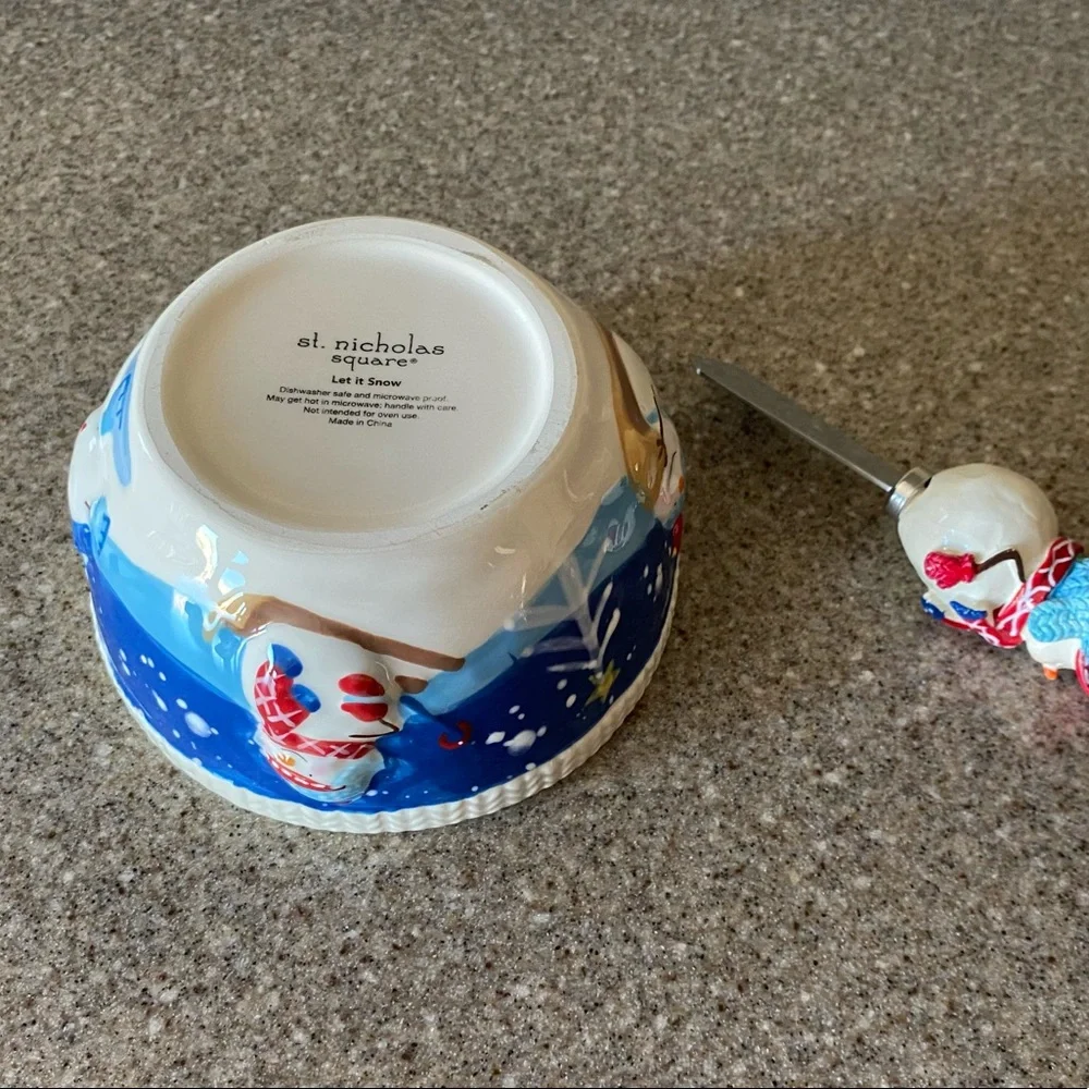 St. Nicholas Square Christmas Dip Set “Let It Snow” - Picture 6 of 7